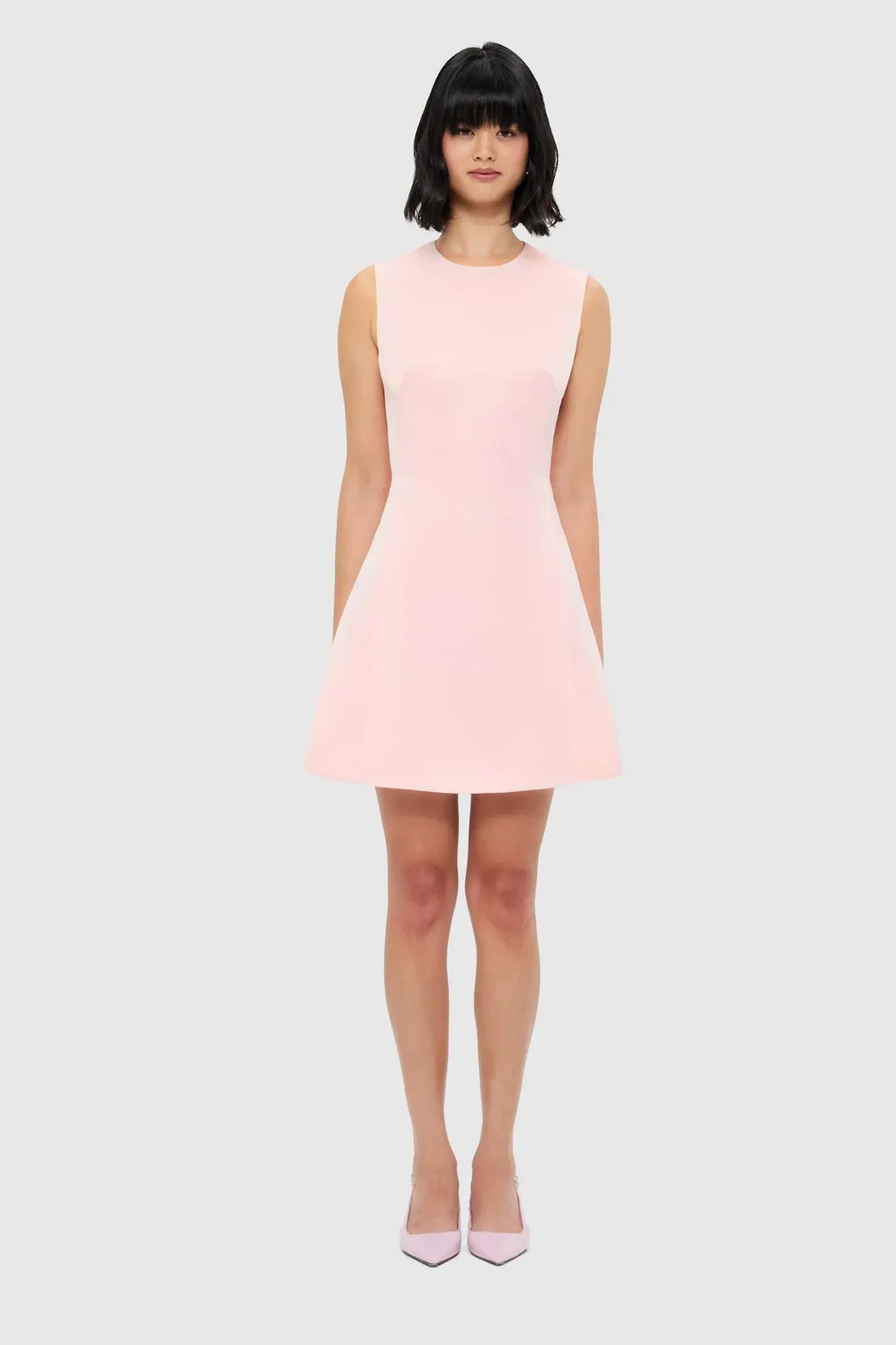Chloe Sleeveless Mini Dress Soft Pink by Leo Lin