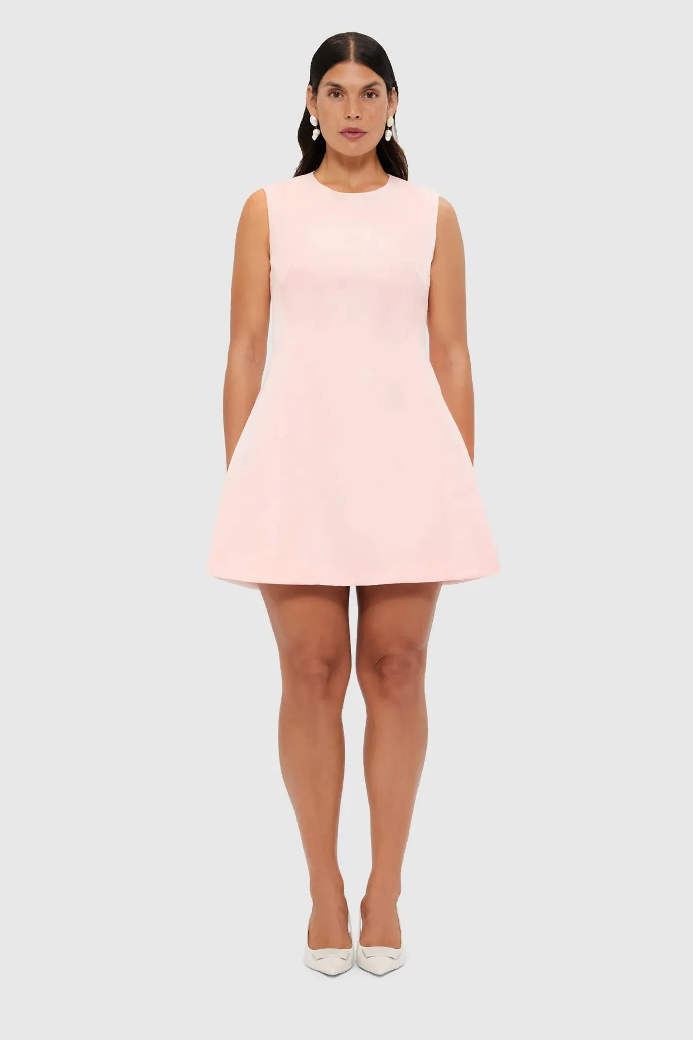 Chloe Sleeveless Mini Dress Soft Pink by Leo Lin