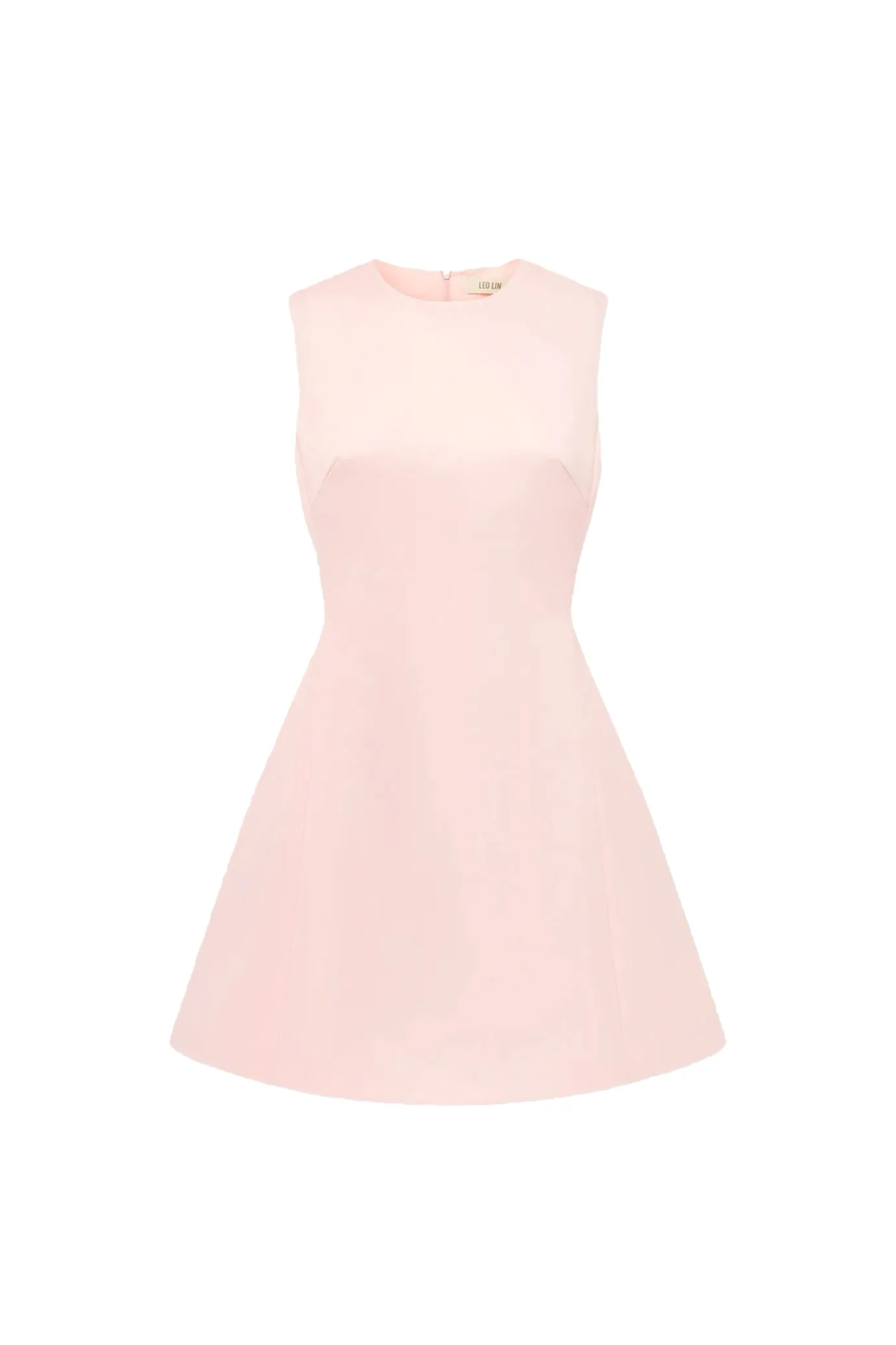 Chloe Sleeveless Mini Dress Soft Pink by Leo Lin