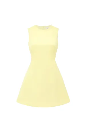 Chloe Sleeveless Mini Dress Sorbet Yellow by Leo Lin