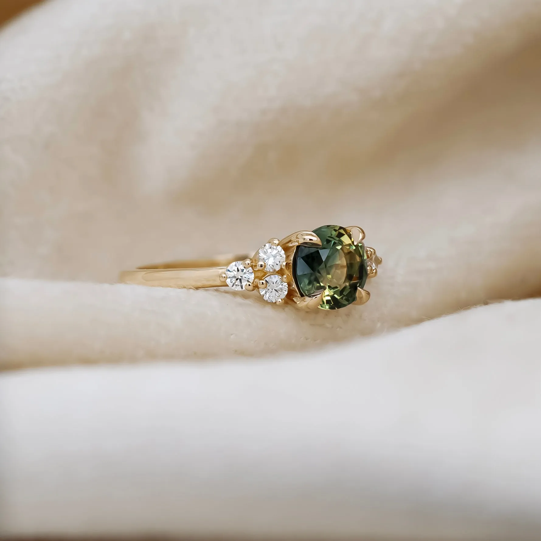 'Cleo' Sapphire Engagement Ring