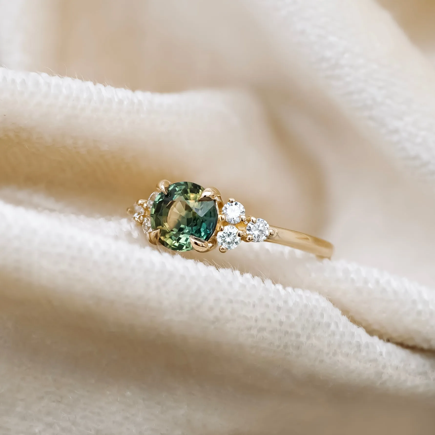 'Cleo' Sapphire Engagement Ring