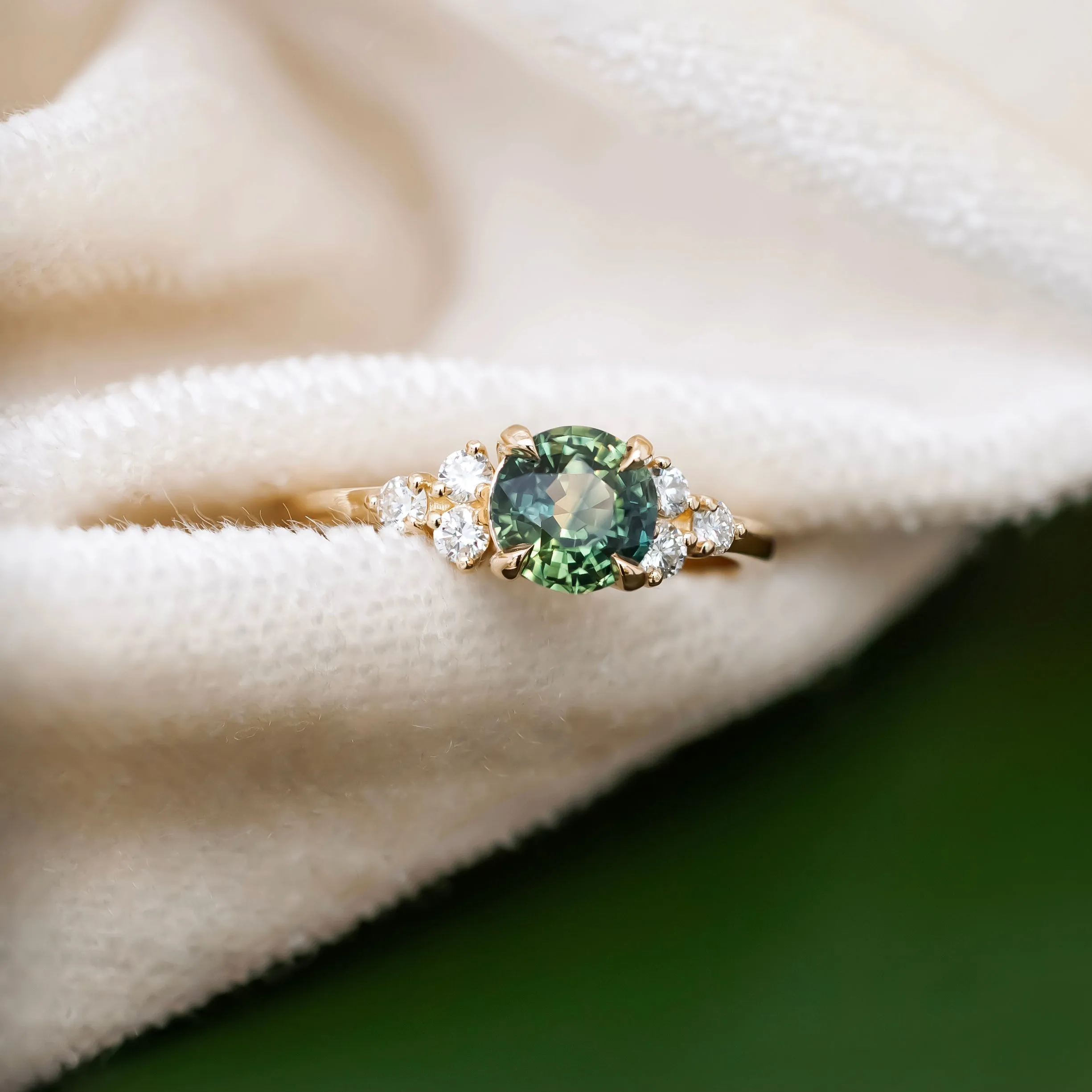'Cleo' Sapphire Engagement Ring