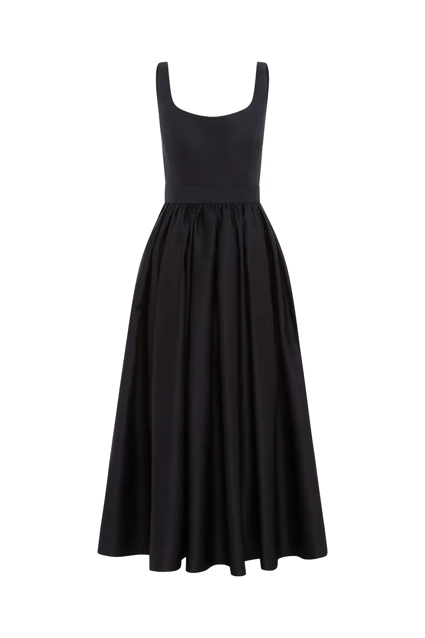 Colleen Midi Dress Ebony by Leo Lin