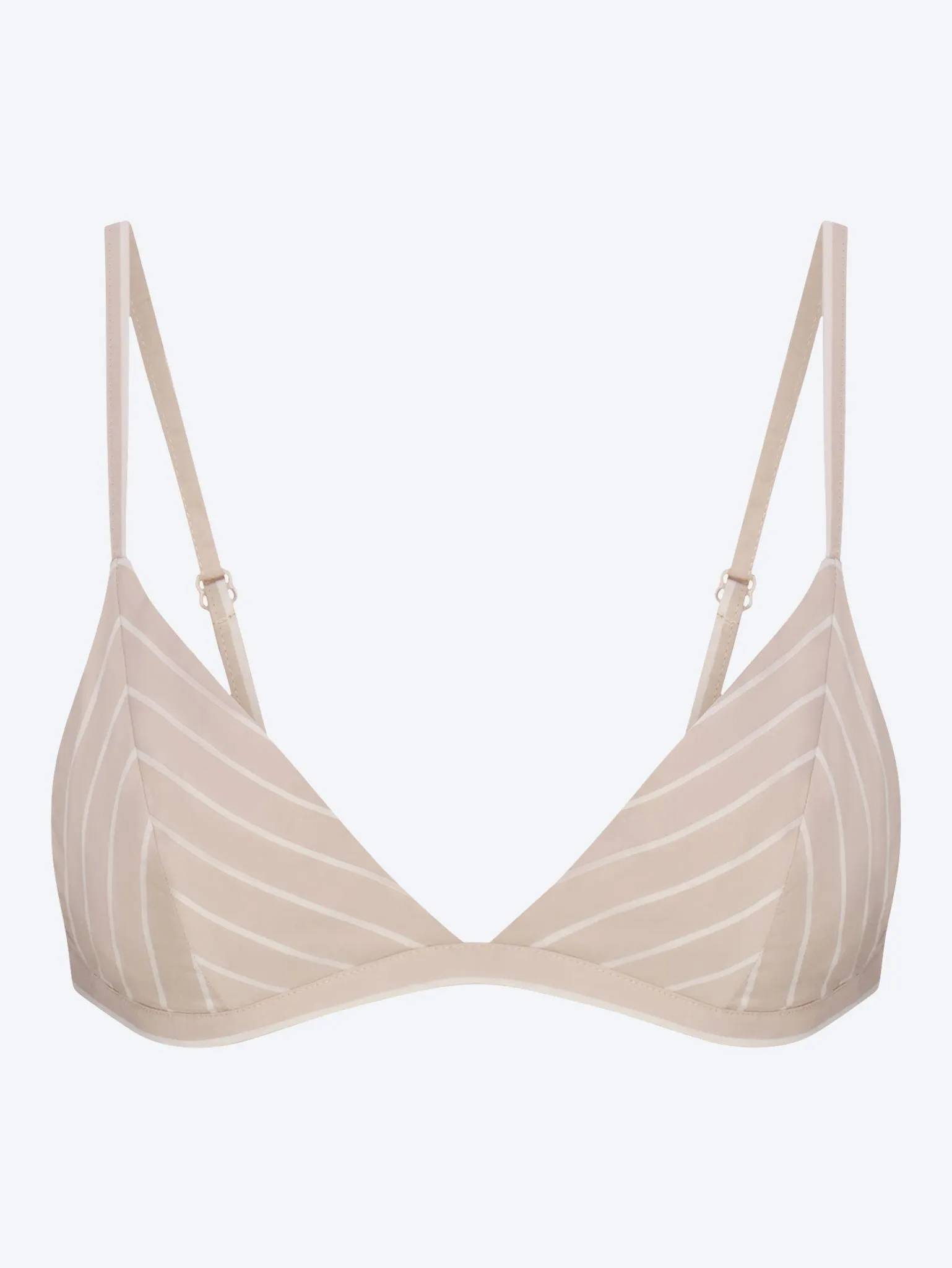 Cotton poplin bralette