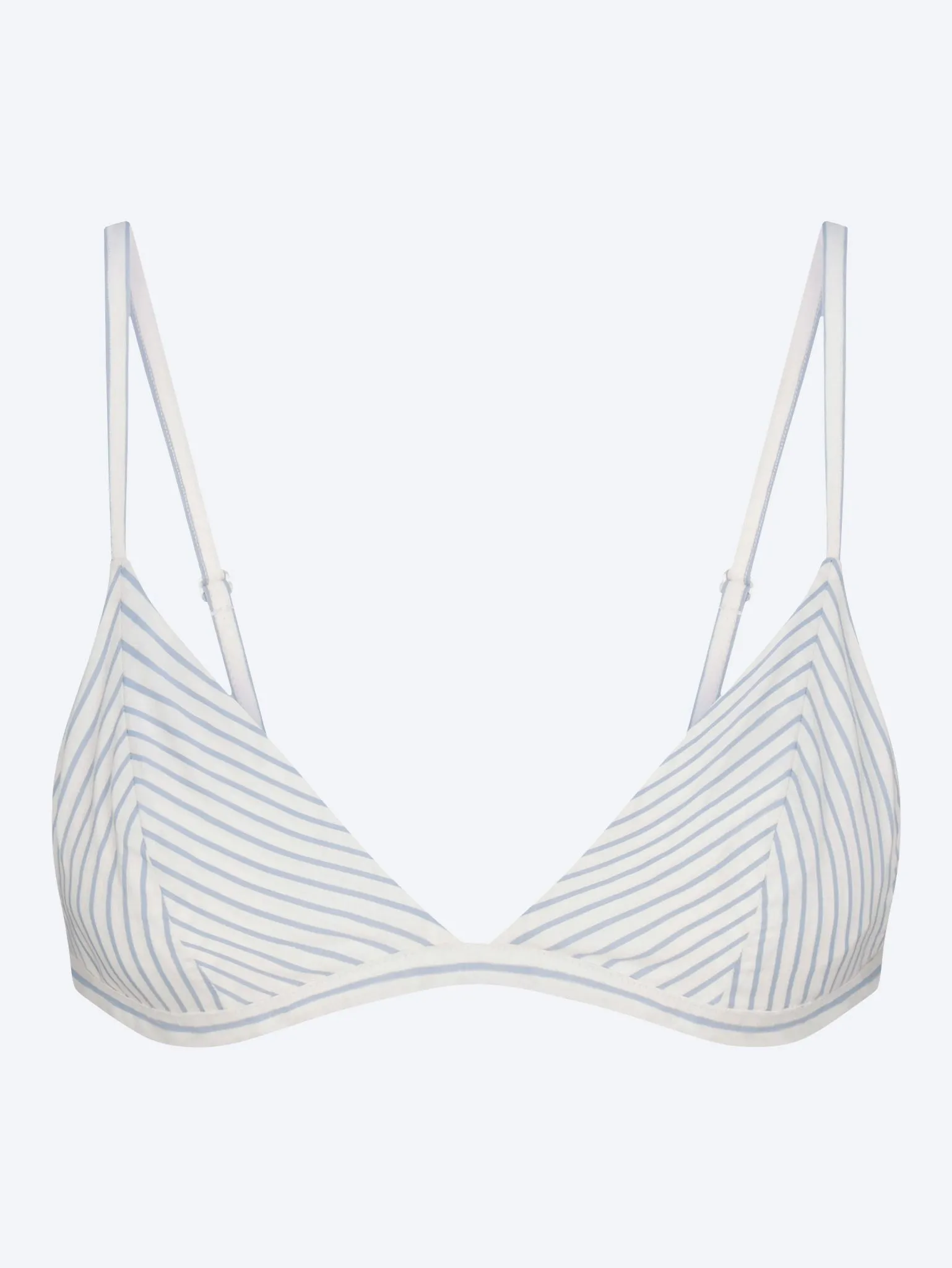 Cotton poplin bralette