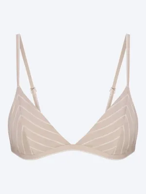 Cotton poplin bralette