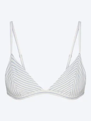 Cotton poplin bralette
