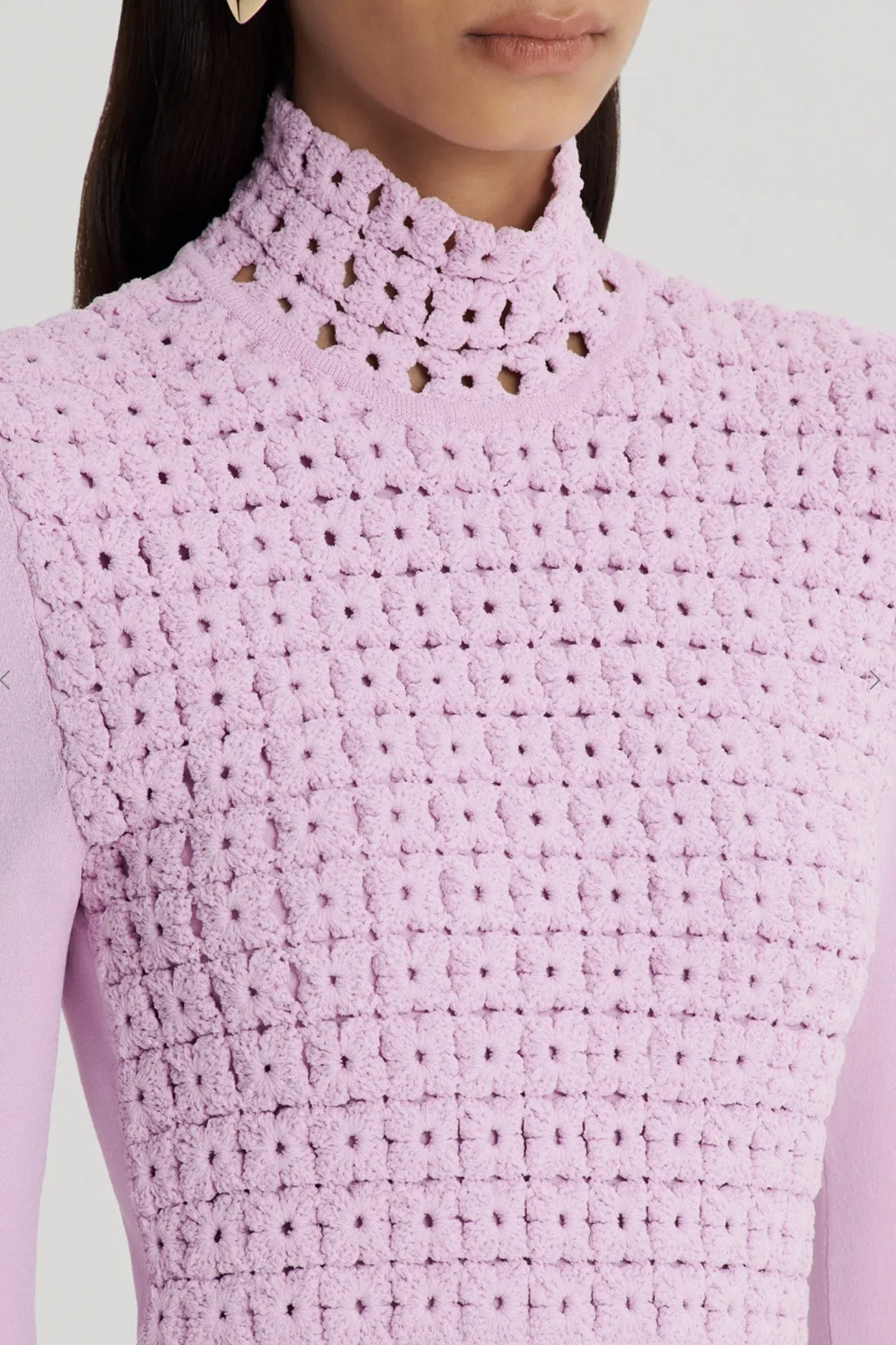 Crepe Knit Daisy Dress Mauve by Scanlan Theodore