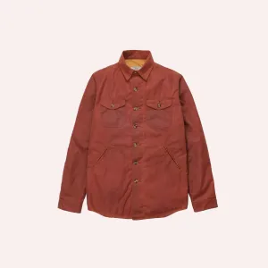 Dehen Crissman Over Shirt Wax Coat Brick