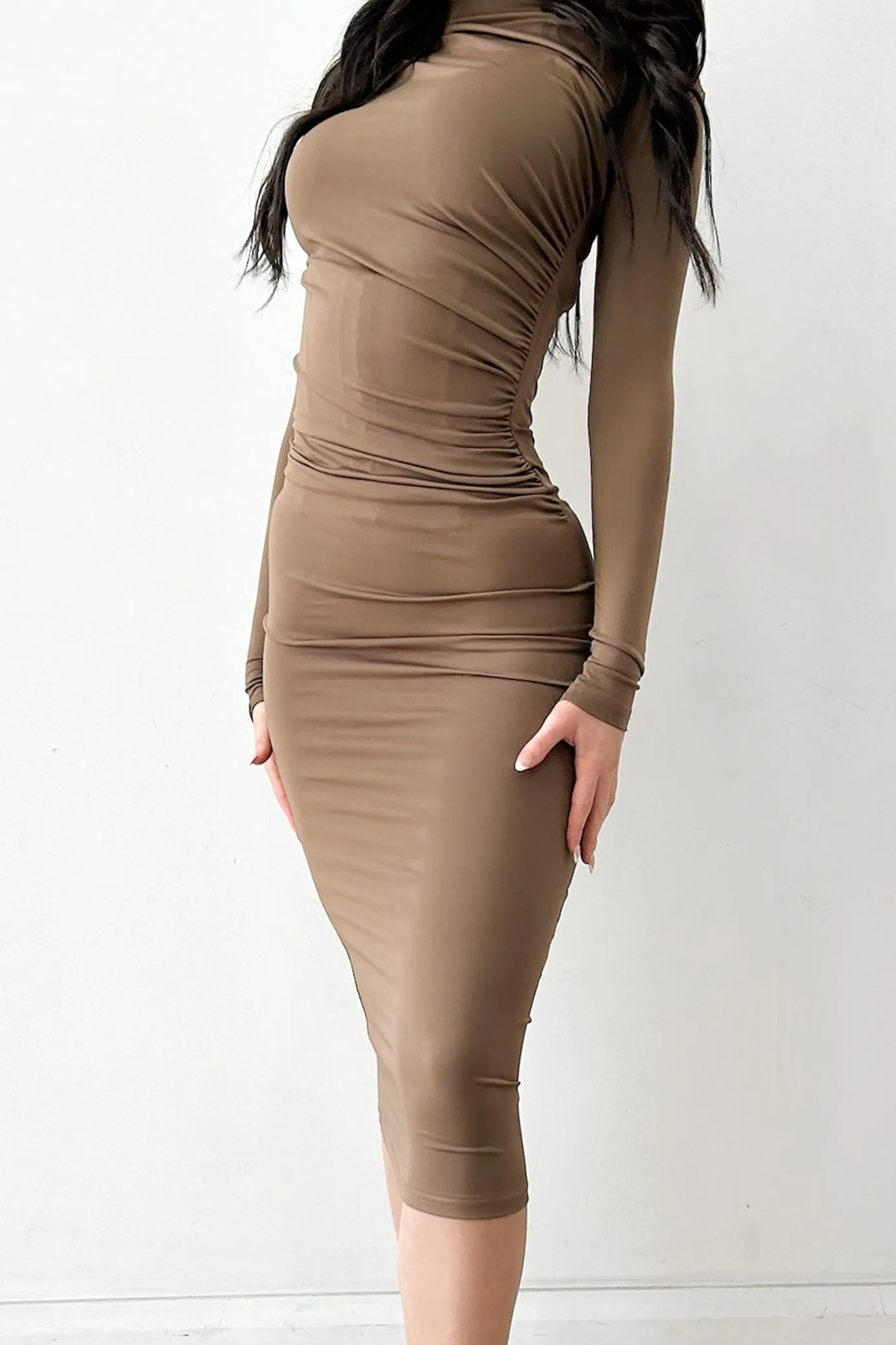 Diana Jersey Dress Brown by HSH