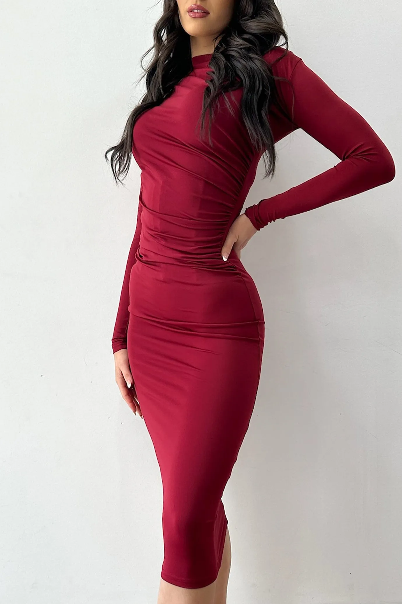 Diana Jersey Dress Red by HSH