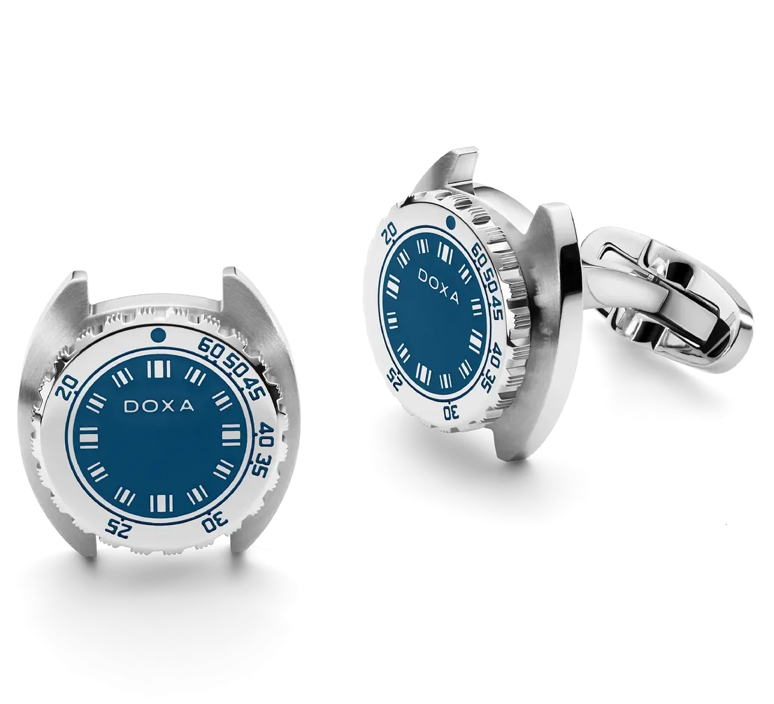 Doxa Cufflinks SUB Caribbean Blue