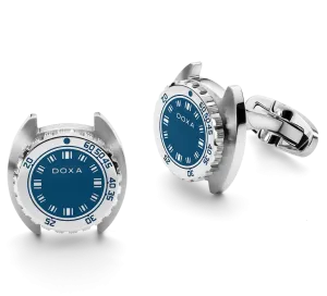Doxa Cufflinks SUB Caribbean Blue