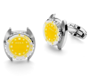 Doxa Cufflinks SUB Divingstar Yellow