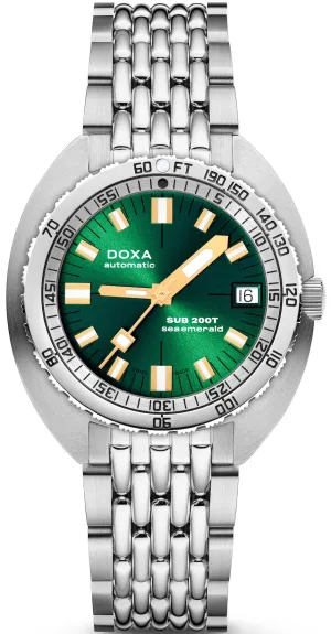 Doxa SUB 200T Sea Emerald Sunray Bracelet Watch