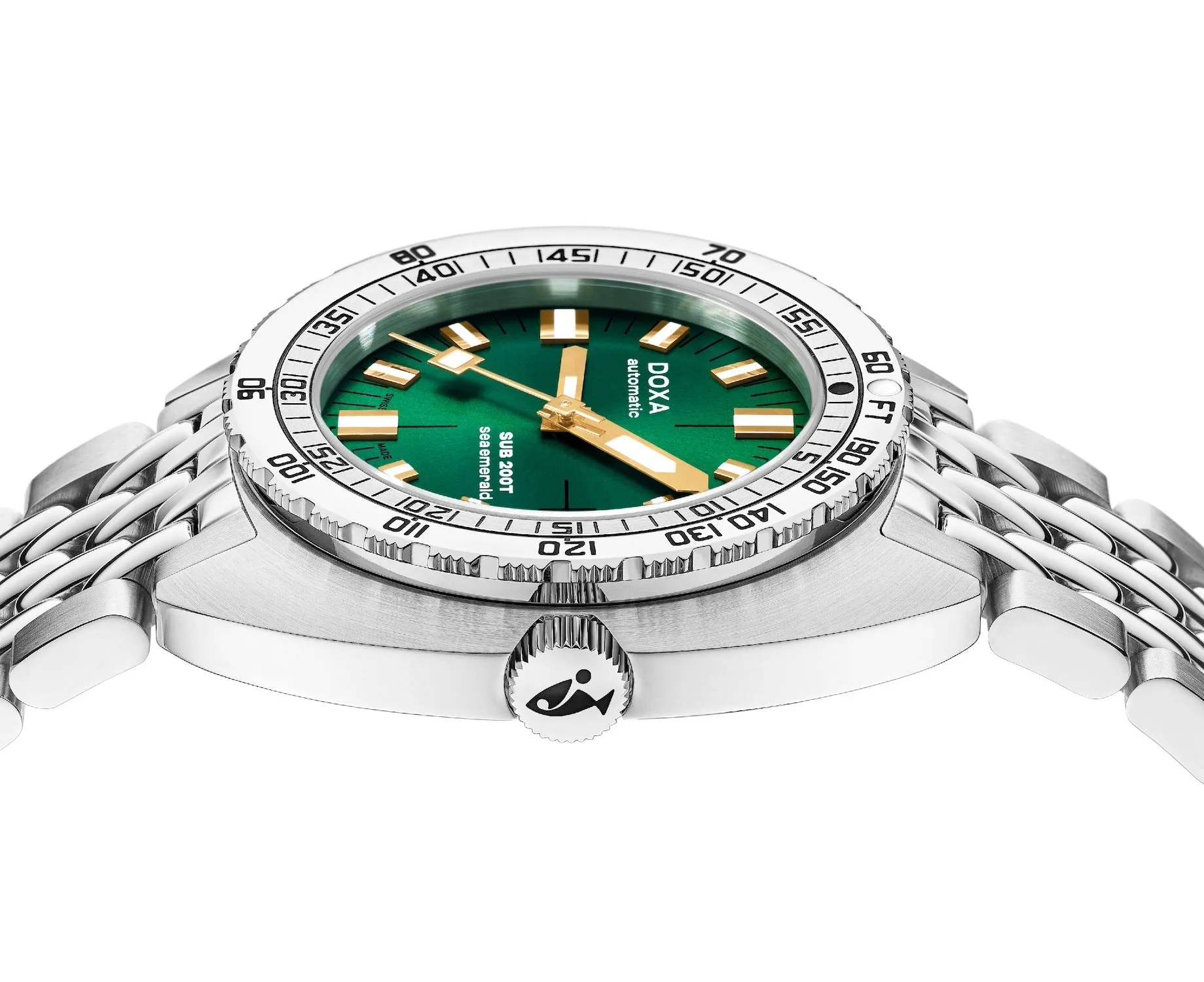 Doxa SUB 200T Sea Emerald Sunray Bracelet Watch