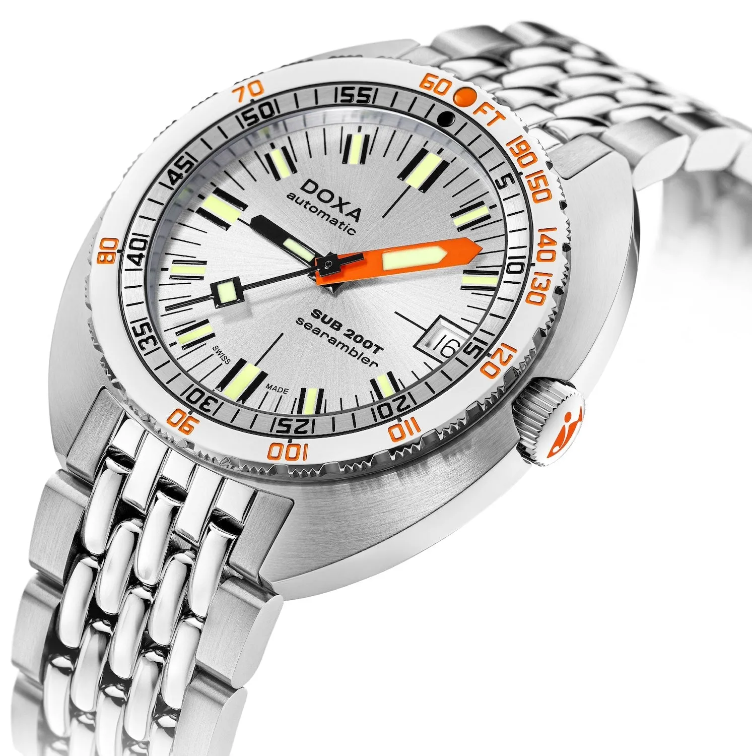 Doxa SUB 200T Searambler Iconic Sunray Bracelet Watch