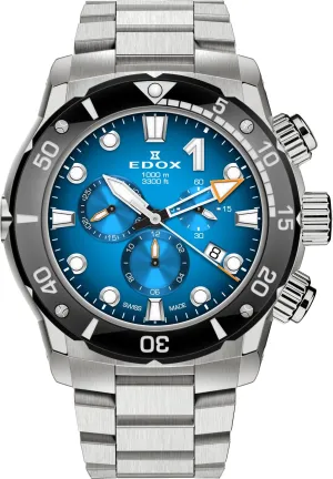 Edox CO-1 Chrono Quartz Titanium Mens Watch