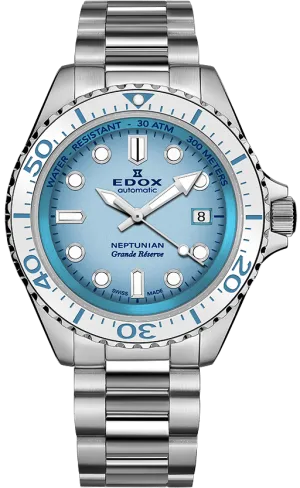 Edox Neptunian Grande Reserve Blue Watch
