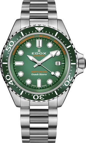 Edox Neptunian Grande Reserve Green Watch
