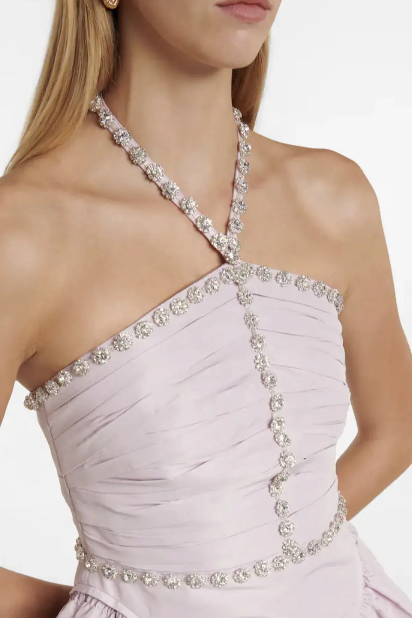 Embellished Taffeta Mini Dress by Self-Portrait