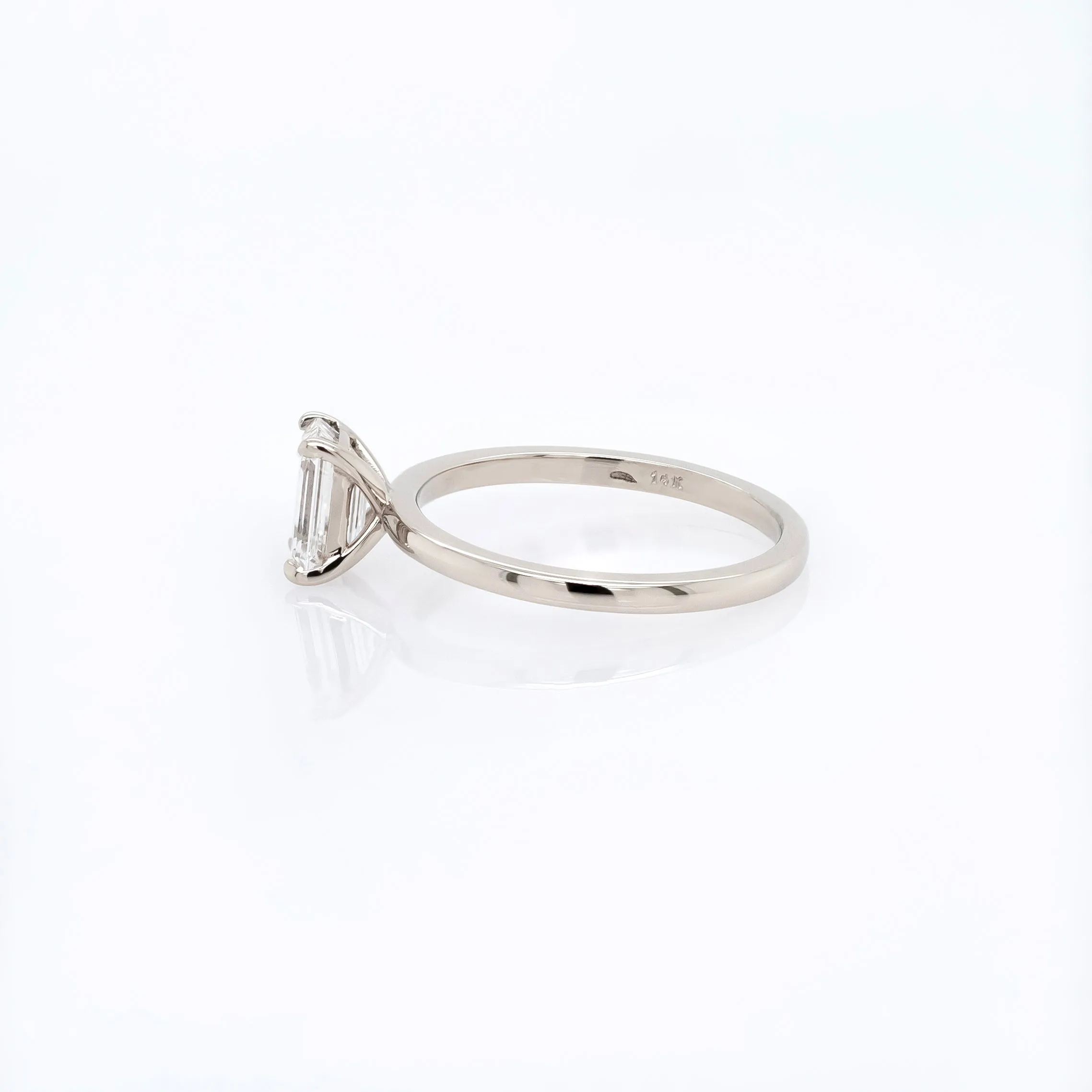 Emerald Cut Diamond Solitaire