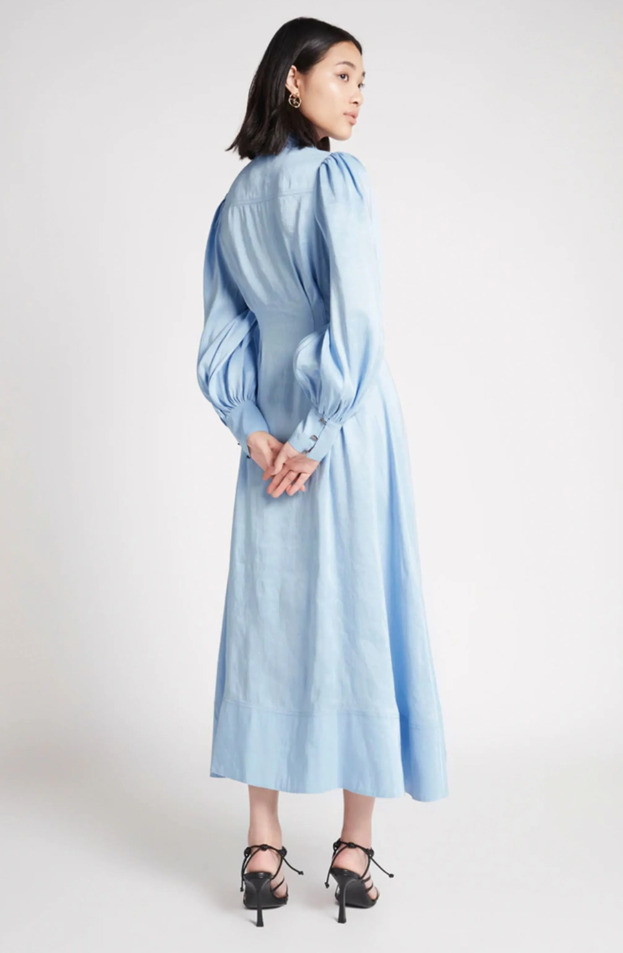 Ephemera Lace-Up Shirt Dress by Aje