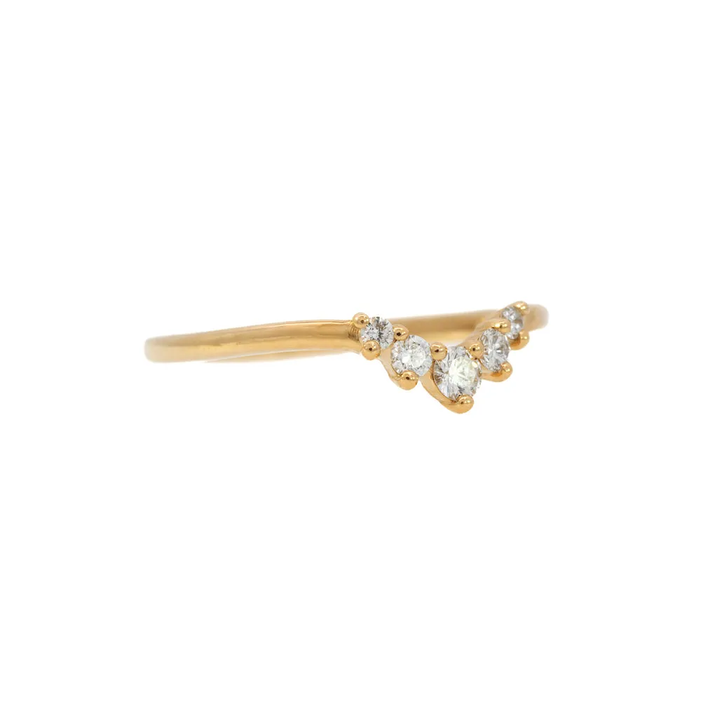 'Faith' Diamond Contour Band