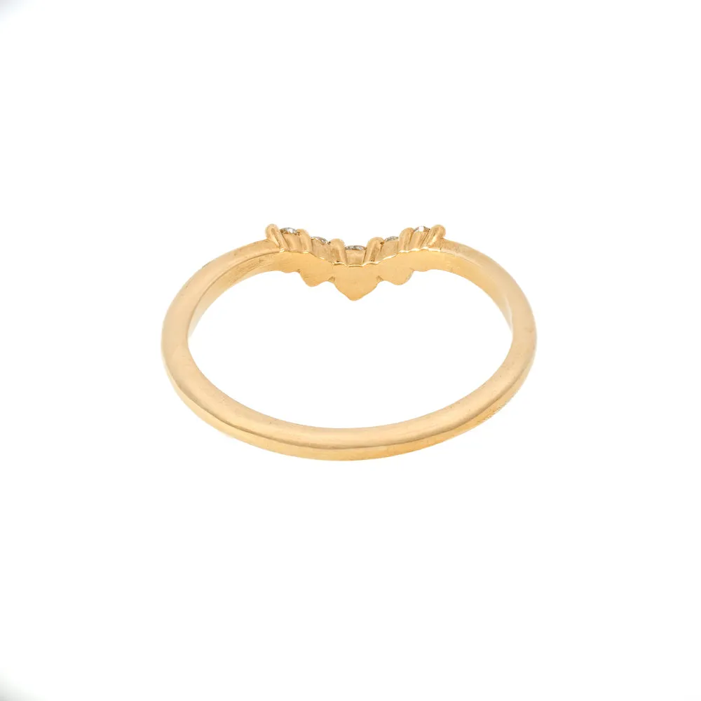 'Faith' Diamond Contour Band
