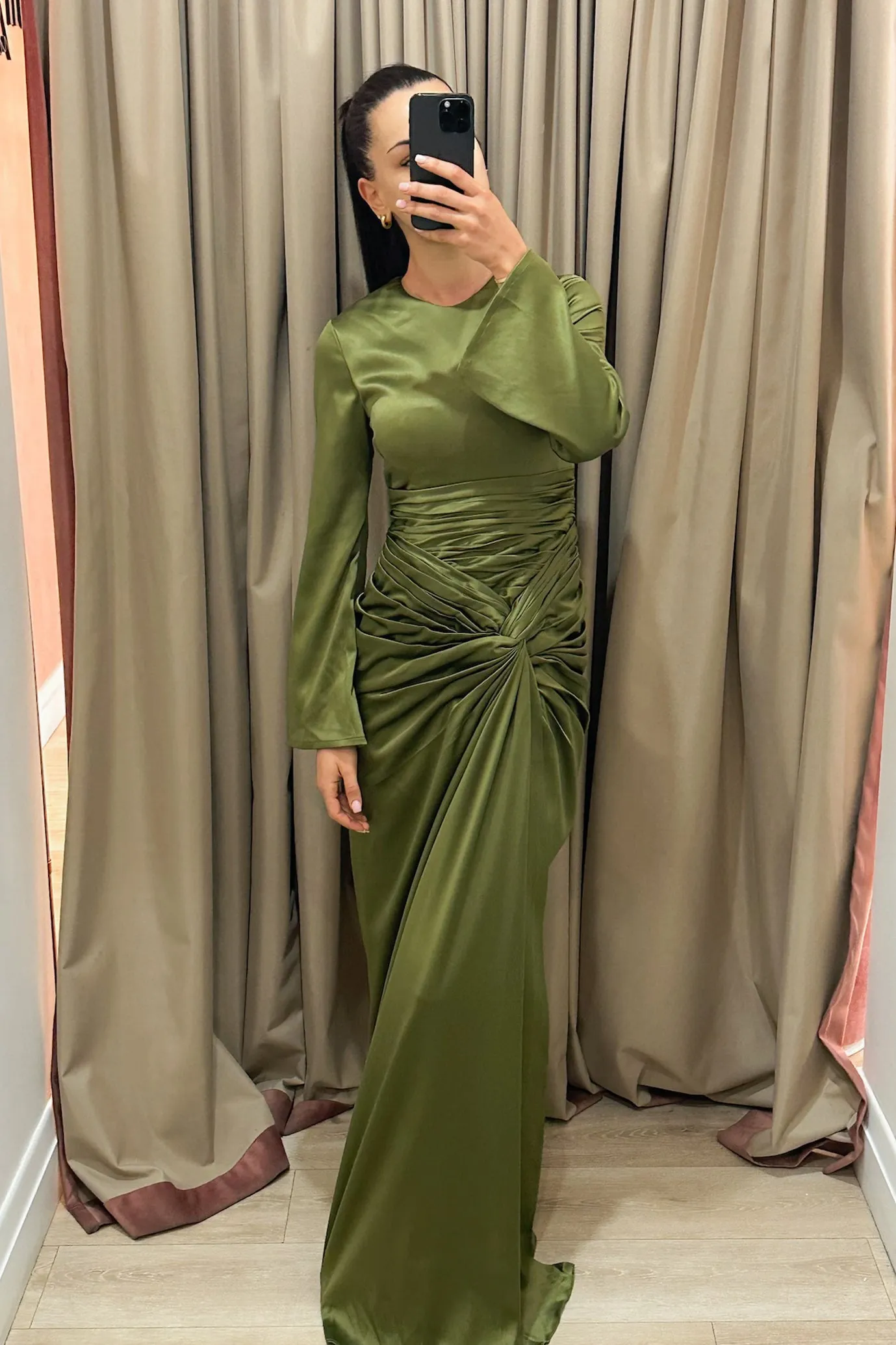 Farrah Dress Khaki by HSH