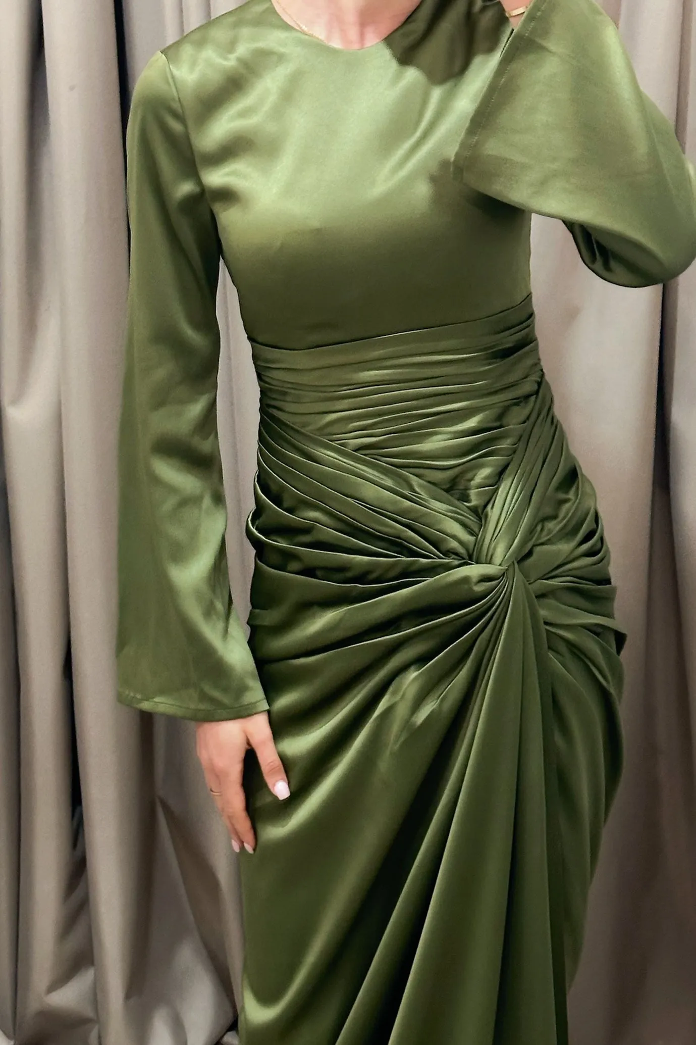 Farrah Dress Khaki by HSH