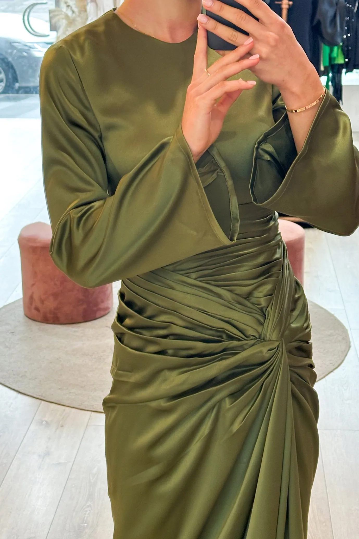 Farrah Dress Khaki by HSH