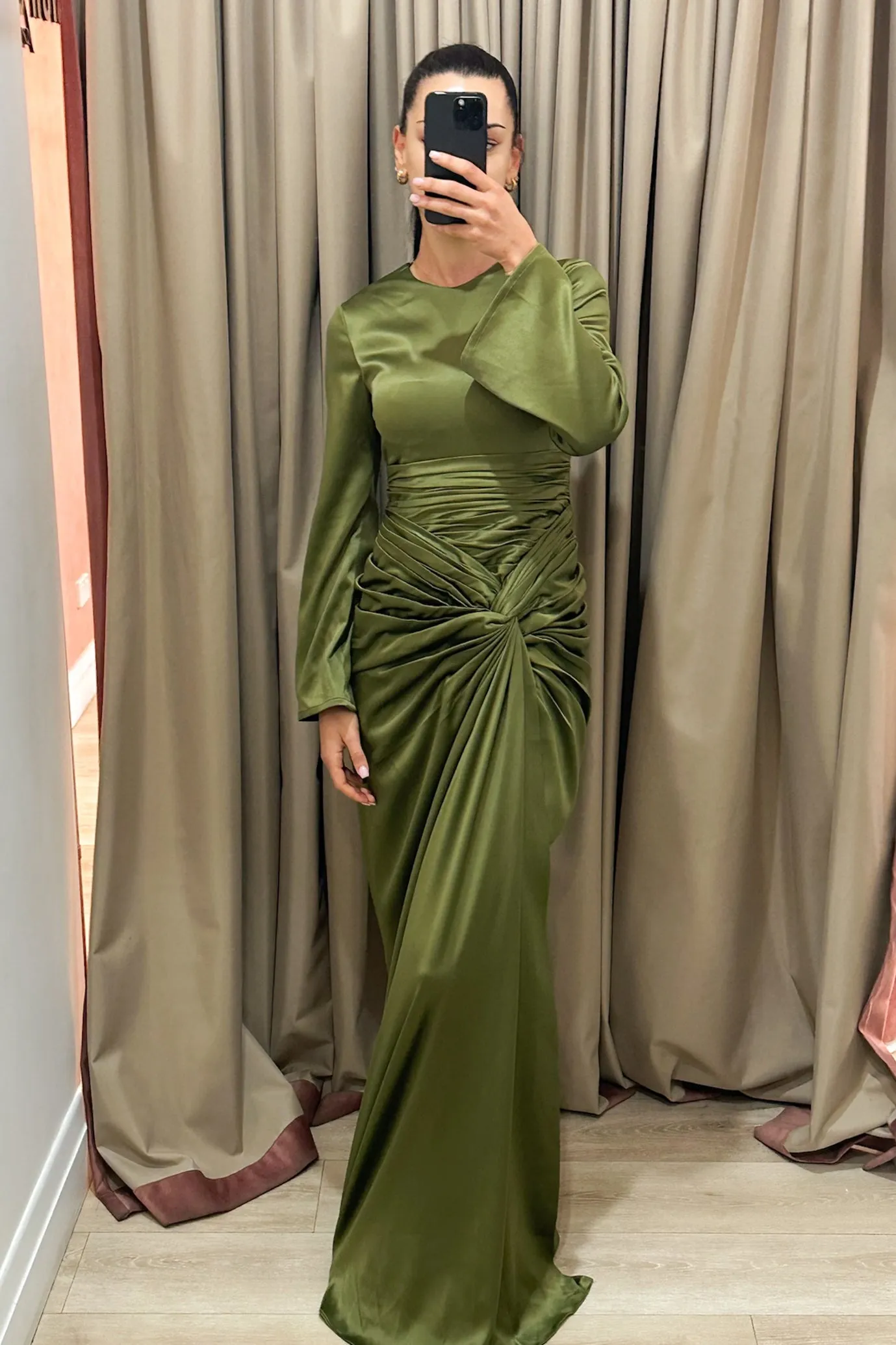 Farrah Dress Khaki by HSH