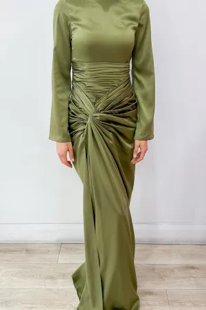 Farrah Dress Khaki by HSH