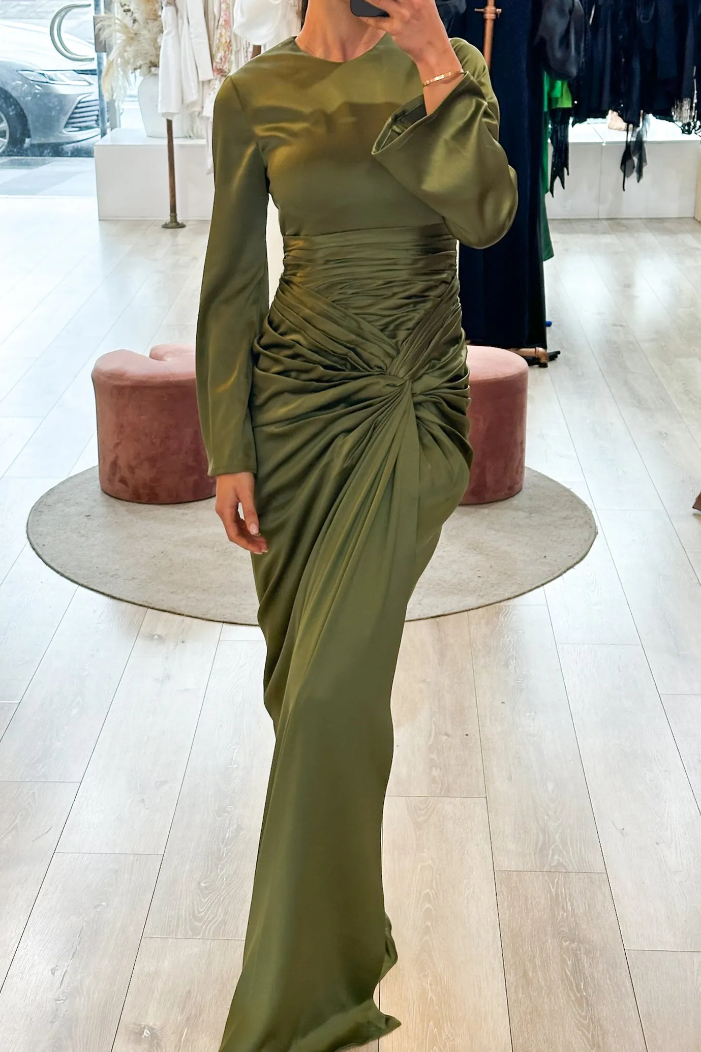 Farrah Dress Khaki by HSH