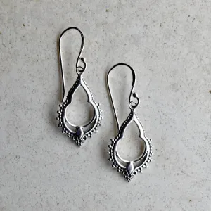 Filigree Open Teardrop Earrings