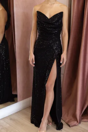 FINAL SALE: Alias Sequin Dress Black by HSH