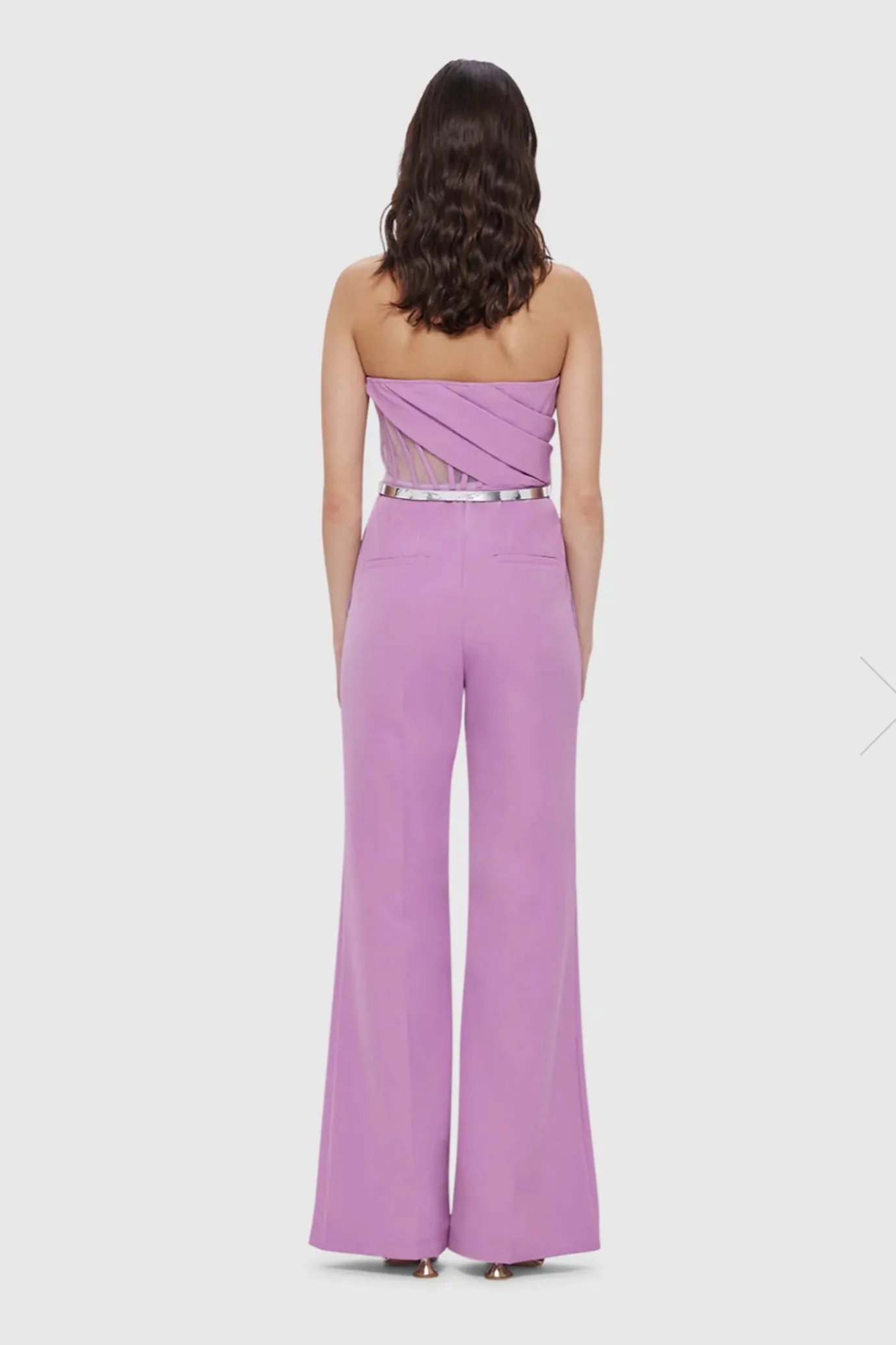 FINAL SALE: Carmen Draped Jumpsuit Lilac by Leo Lin