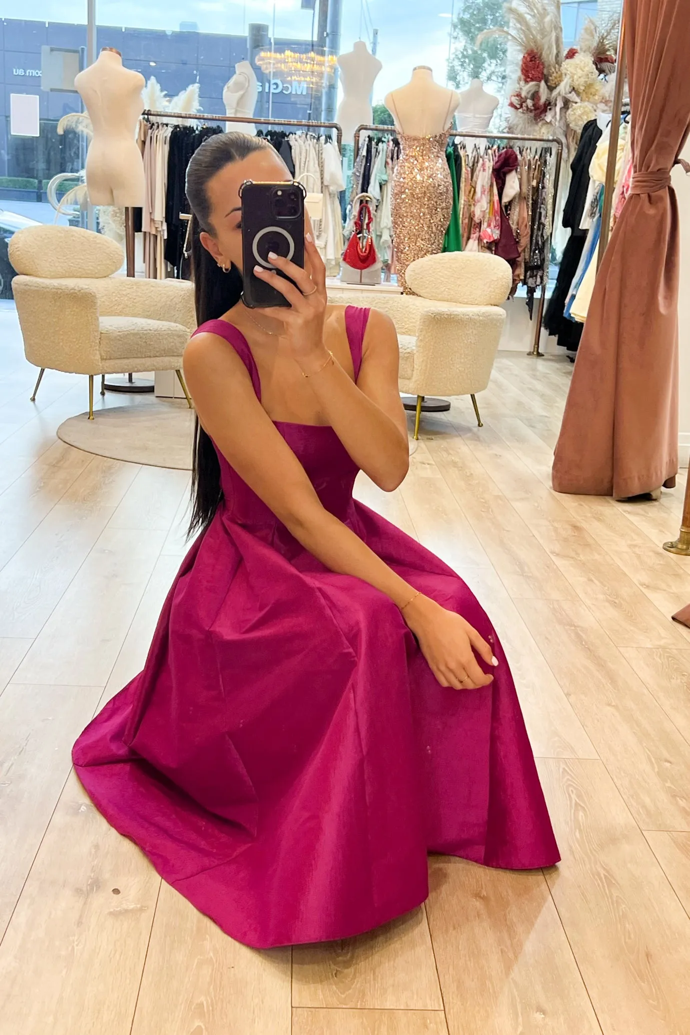 FINAL SALE: Chic Midi Dress Pink Exclusive to HSH