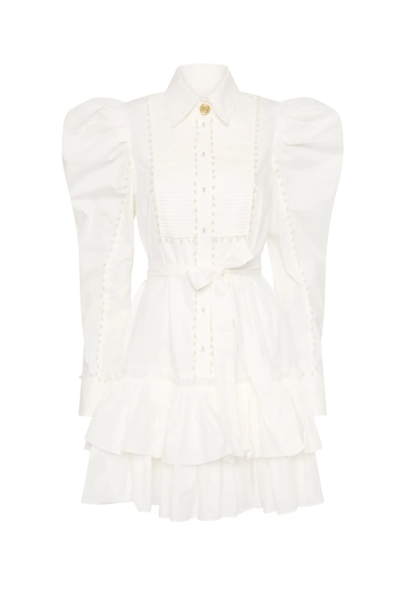 FINAL SALE: Florence Pearl Trim Mini Dress by Aje