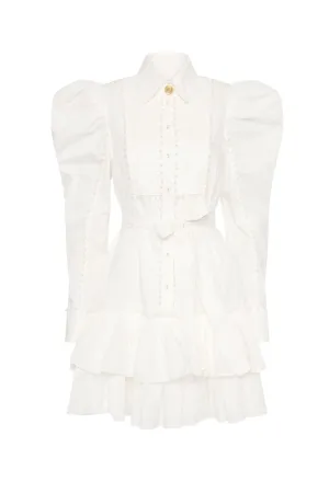 FINAL SALE: Florence Pearl Trim Mini Dress by Aje