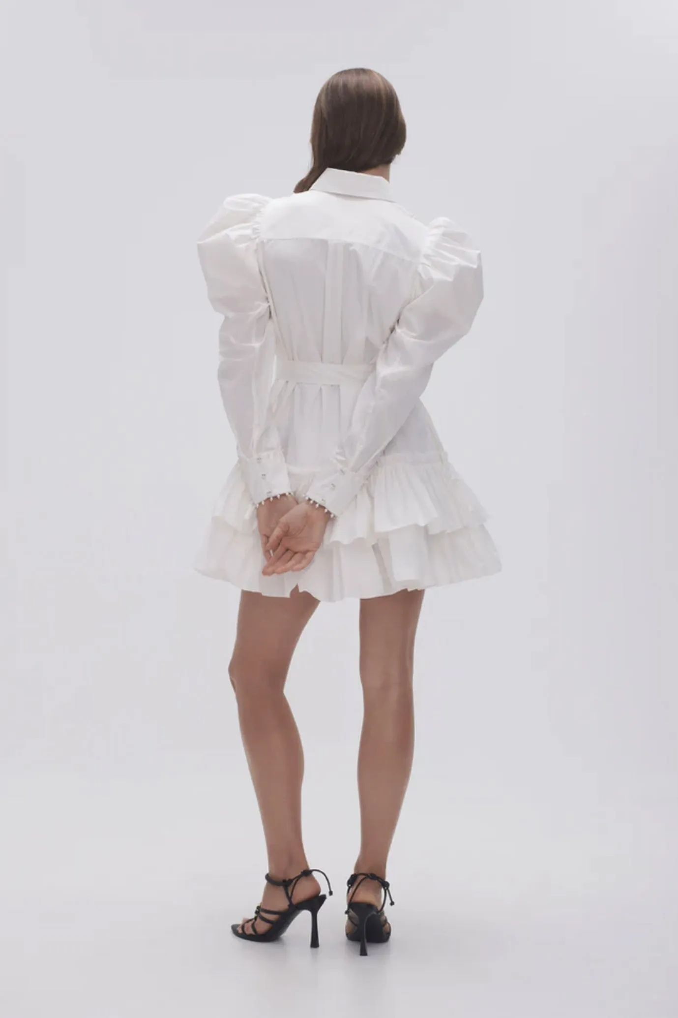 FINAL SALE: Florence Pearl Trim Mini Dress by Aje