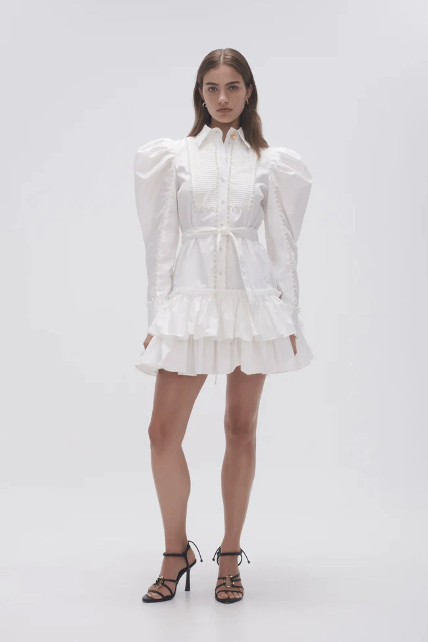 FINAL SALE: Florence Pearl Trim Mini Dress by Aje