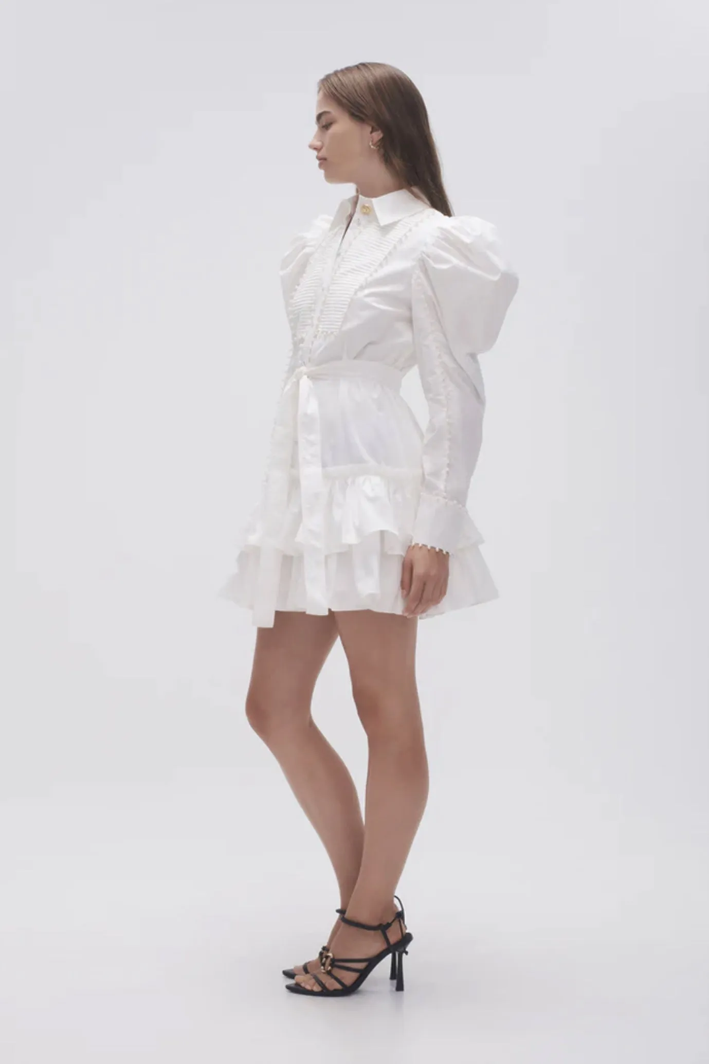 FINAL SALE: Florence Pearl Trim Mini Dress by Aje