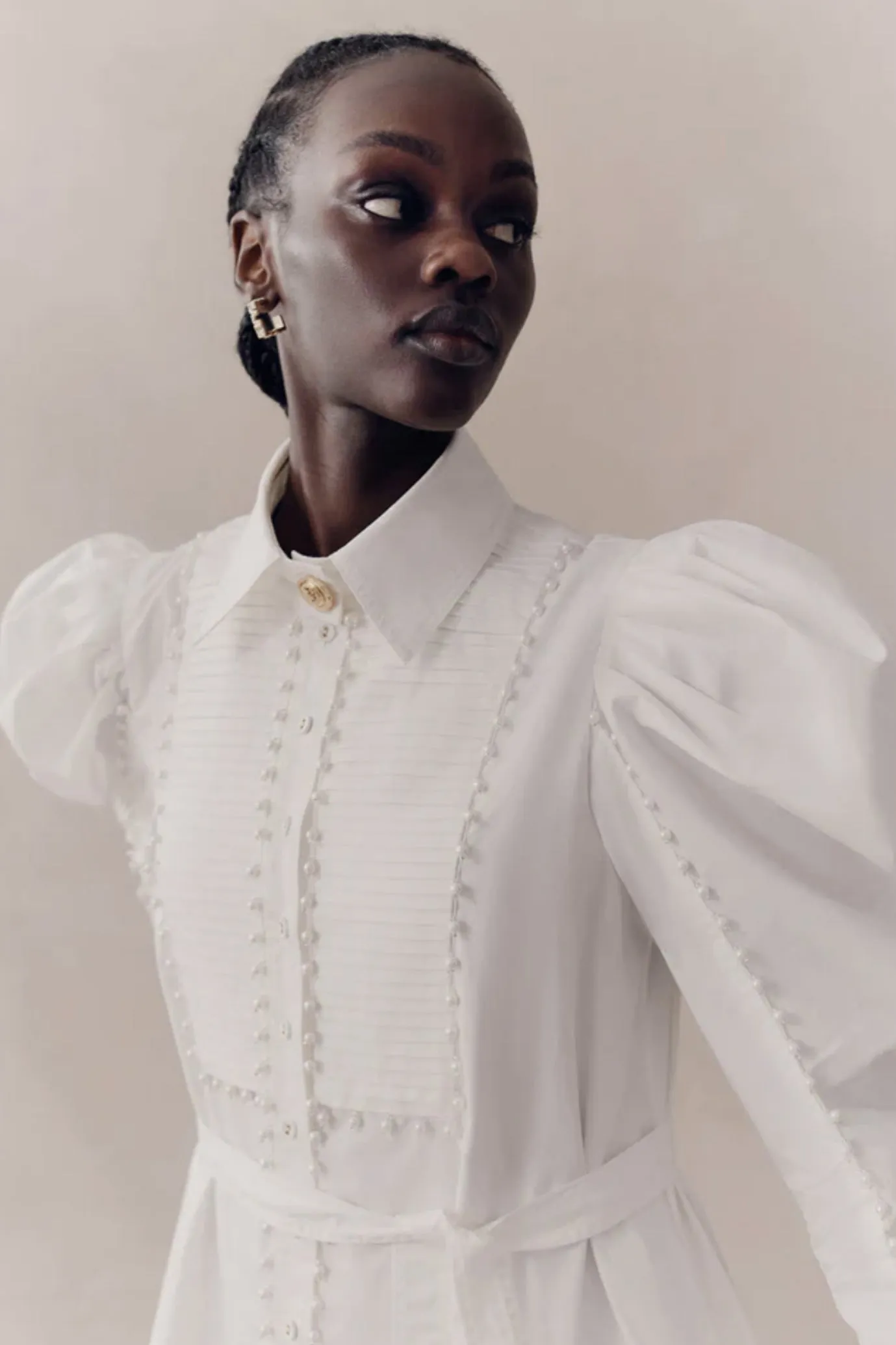 FINAL SALE: Florence Pearl Trim Mini Dress by Aje
