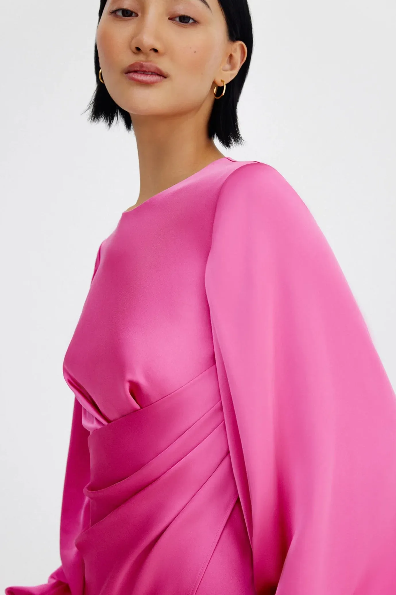 FINAL SALE: Lara Long Sleeve Dress Pop Pink by Significant Other