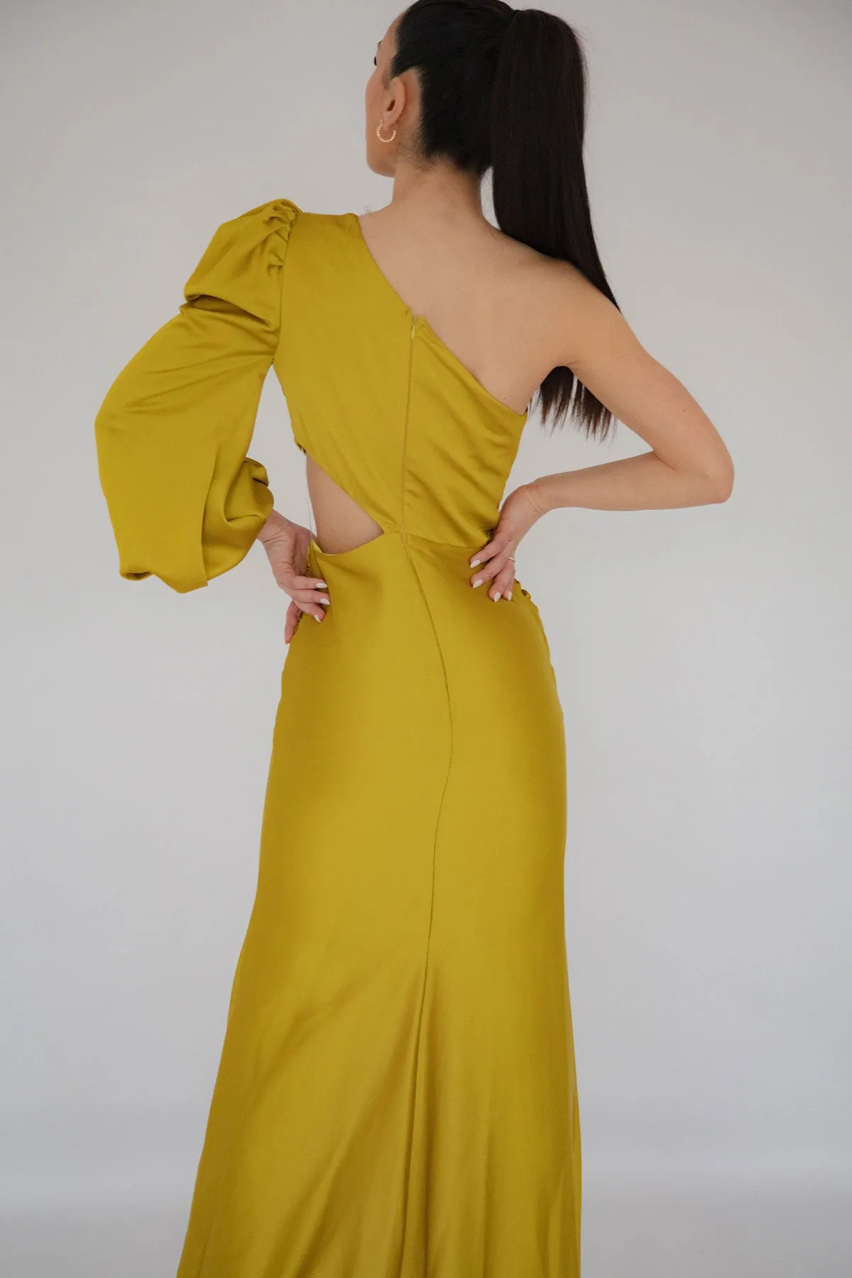 FINAL SALE: Mya Mustard Gown by HSH