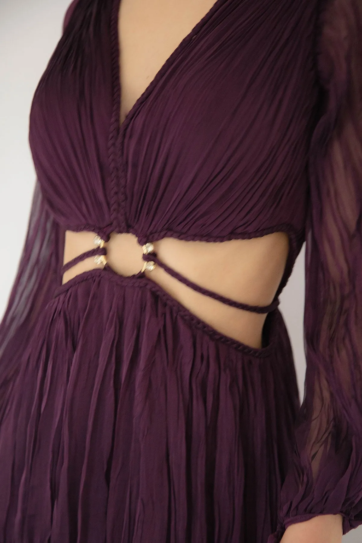 FINAL SALE: Natalie Pleated Purple Dress by HSH