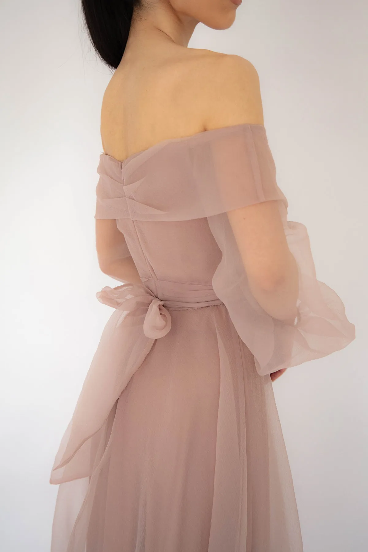 FINAL SALE: Rana Gown In Blush by HSH